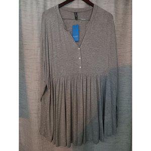 Allegrace Women's 4X Gray Blouse